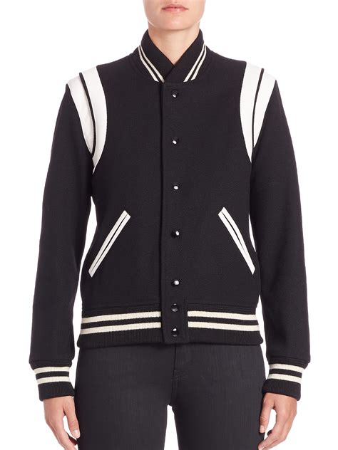 saint laurent varsity jacket